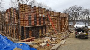 Construction of the New Showroom in Lake Hopatcong Marine, Lake Hopatcong, New Jersey